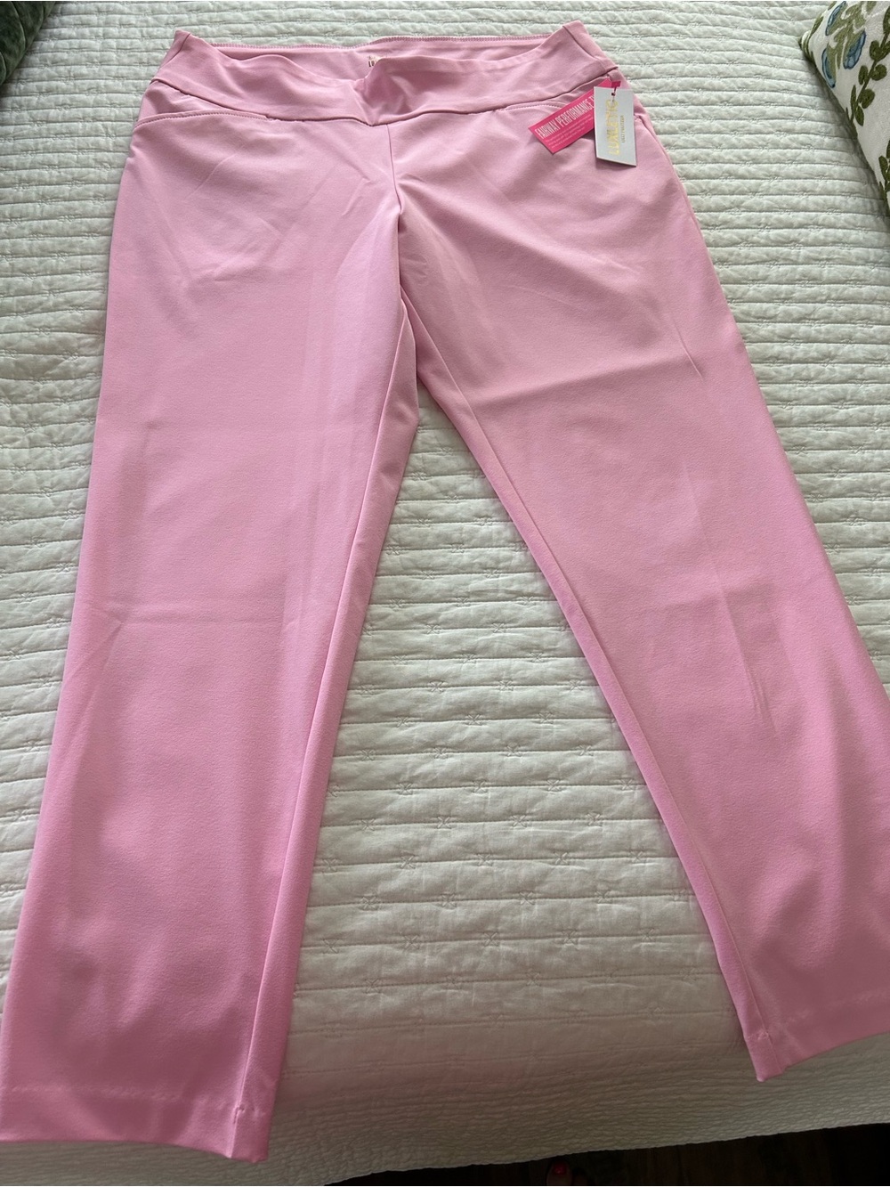 Lilly Pulitzer Conch Shell Pink Luxletic Pants. 16. NWT
